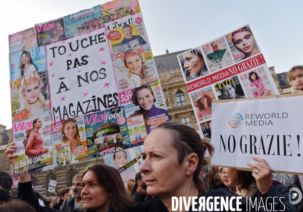 Manifestation des salariés de mondadori France