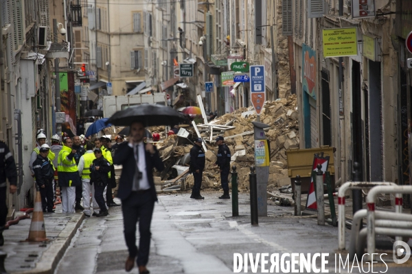 Effondrement à la rue d Aubagne (Marseille)