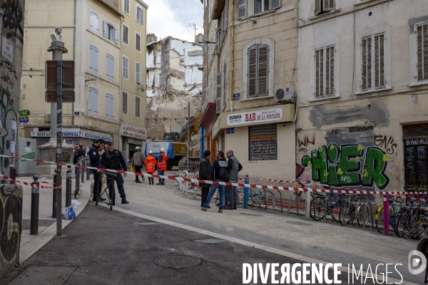Marseille: rue d Aubagne, 5 ème jour de fouille