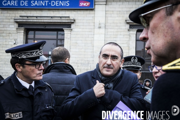 Déplacement de Laurent NUNEZ à Saint-Denis