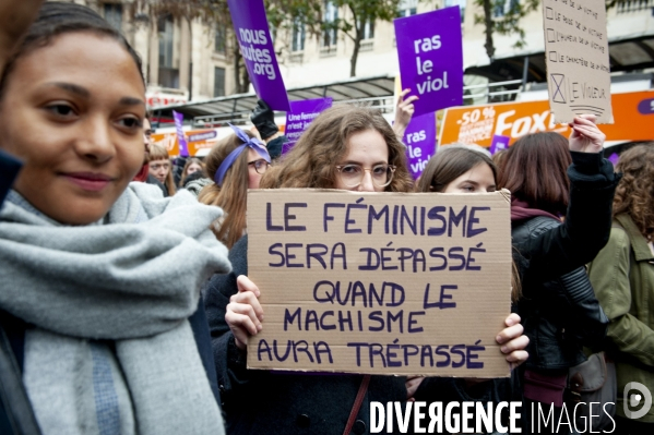 Marche parisienne contre les violences sexistes et sexuelles.
