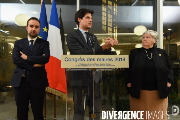 Jacqueline Gourault, Julien Denormandie et Sébastien Lecornu reçoivent les maires à la veille de leur congrès.