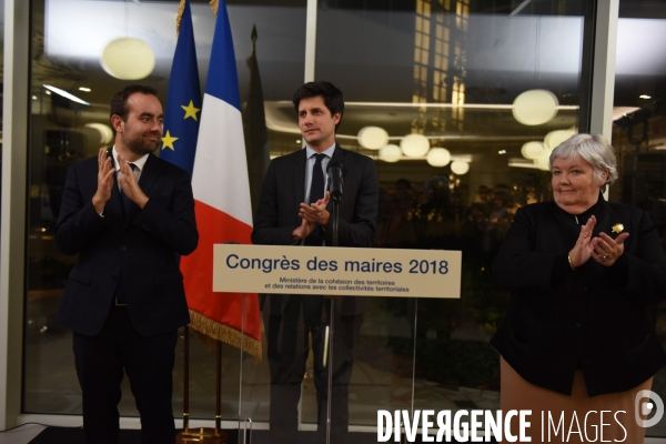 Jacqueline Gourault, Julien Denormandie et Sébastien Lecornu reçoivent les maires à la veille de leur congrès.