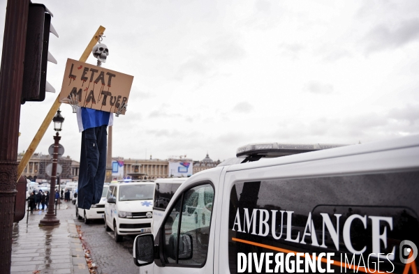 Manifestation des ambulanciers