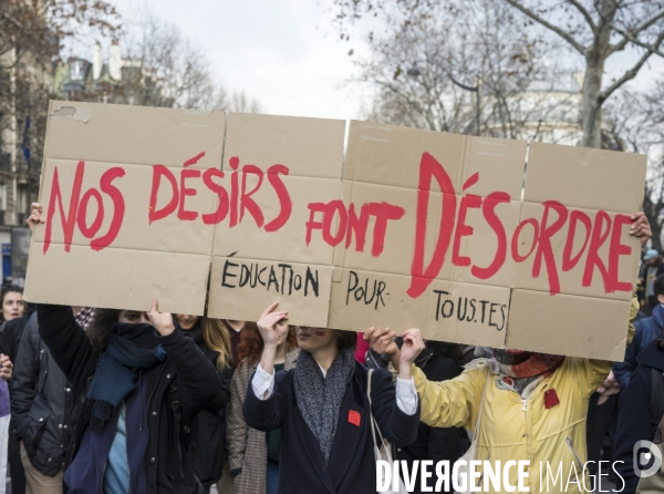 11/12/2018 Paris, bd Saint-Michel, manifestation de lycéens