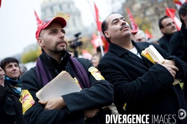 Rassemblement des salariés de Fralib, Paris, 24/11/2011