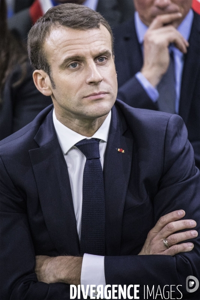 Emmanuel Macron, grand débat à Grand Bourgtheroulde