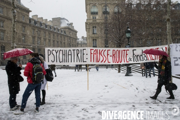 Manifestation des personnels des établissements psychiatriques