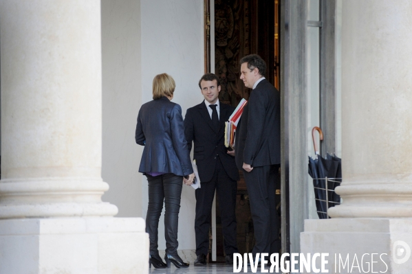 Emmanuel Macron avec Nicolas Revel