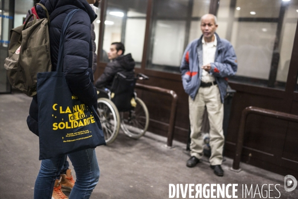 2eme nuit de la solidarite pour recenser les sans abris dans paris.