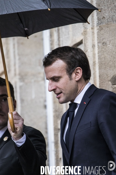 Déplacement d Emmanuel Macron en Saône-et-Loire.