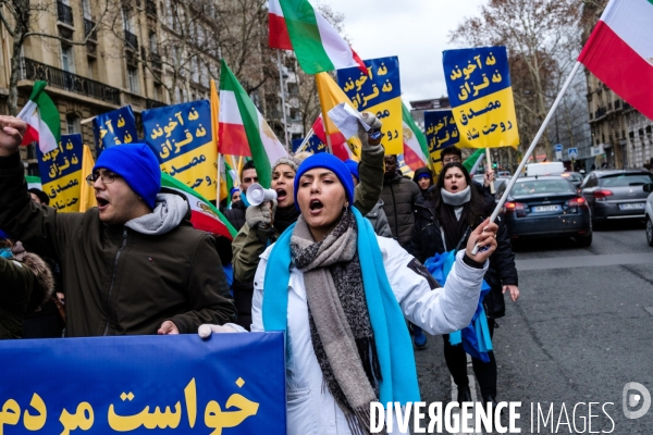 Manifestation en soutien au peuple iranien