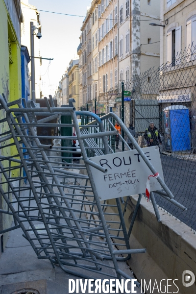 La rue d Aubagne à MArseille, 3 mois après le drame