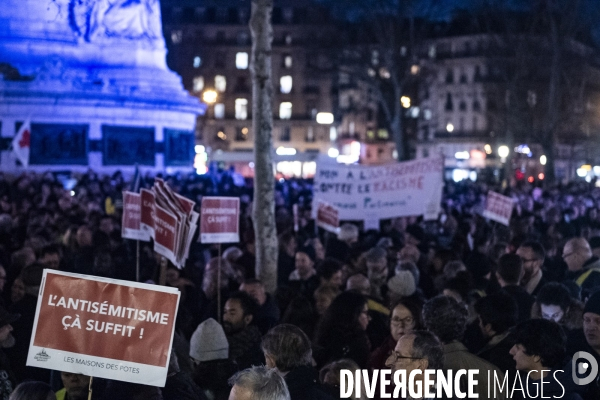 Rassemblement parisien contre l antisémitisme
