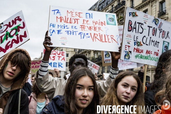 Urgence Climatique - Les Jeunes en Greve - Paris 15.03.2019