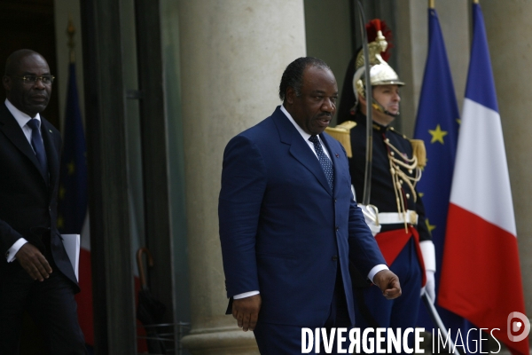 Francois Hollande recoit Ali Bongo du Gabon