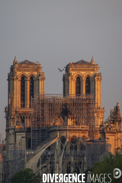 Notre-Dame de Paris après l incendie du 15 avril 2019