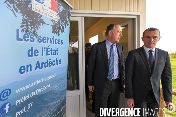 Visite de Didier Guillaume ministre de l Agriculture en Ardèche