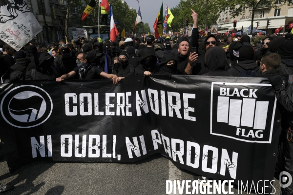 Premier Mai 2019 Black Bloc Paris.