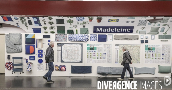 Ikea investit le metro parisien  a madeleine