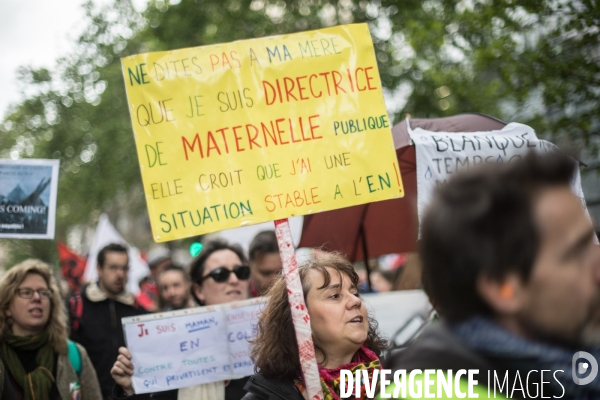 Manifestation à Paris pour la fonction publique