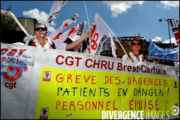 Manifestation nationale des urgences - hôpitaux