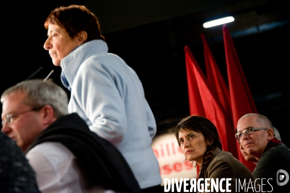 Meeting de lancement de campagne de Nathalie Arthaud, Montreuil, 04/02/2012