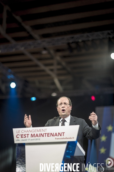 Un meeting de Francois Hollande : Lille J-5