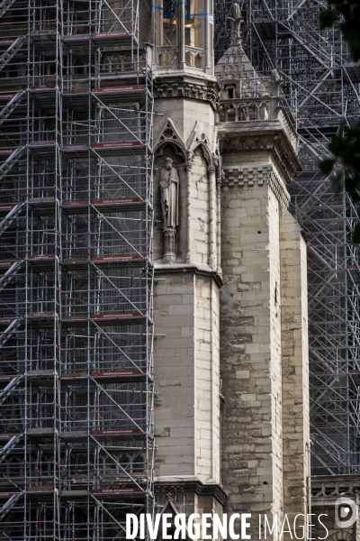 Notre-Dame de Paris 3 mois après l incendie.