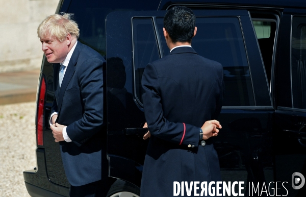 Emmanuel Macron reçoit Boris Johnson