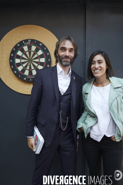 Cedric Villani et Paula Forteza , campagne municipale Paris 2020