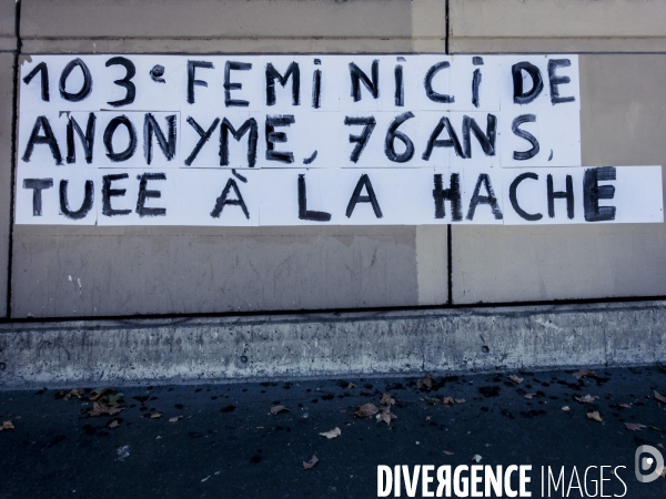 Féminicides - Collages & Slogans pour rendre visibles les victimes