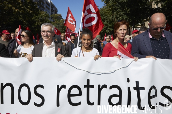 Manifestation Force Ouvriere contre la reforme des retraites