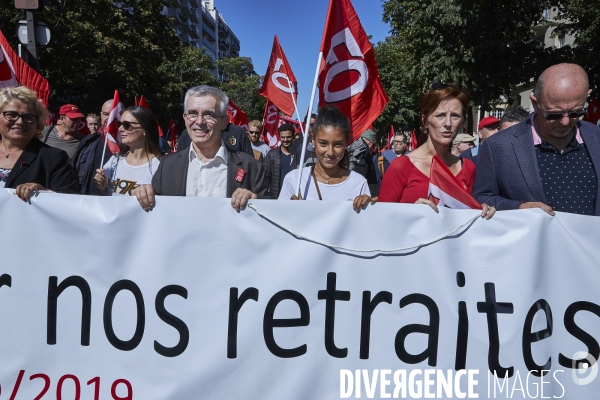Manifestation Force Ouvrière contre la reforme des retraites