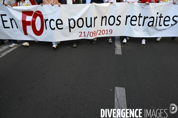 Manifestation FO contre le projet de réforme des retraites