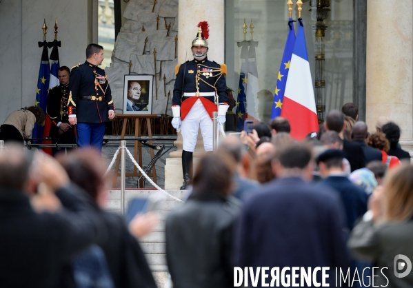 Hommage au Président  Jacques Chirac à l elysée