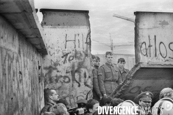 La chute du mur de Berlin en novembre 1989 - The fall of the Berlin wall in november 1989