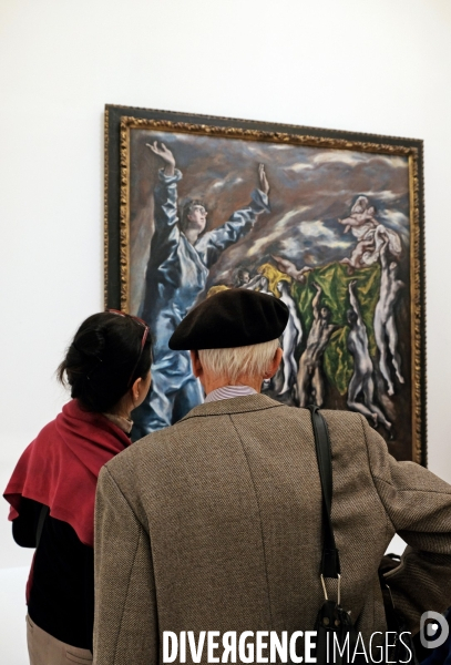 Illustration Septembre et Octobre 2019.Visiteurs à l exposition El Greco