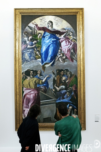 Illustration Septembre et Octobre 2019.Visiteurs à l exposition El Greco