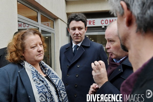 Elections municipales / Benjamin Griveaux avec Frédérique Calandra