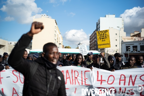 Manifestation des résidents du foyer ADEF de Saint-Ouen