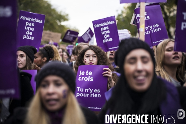 Marche contre les violences conjugales, a l appel du collectif #noustoutes.