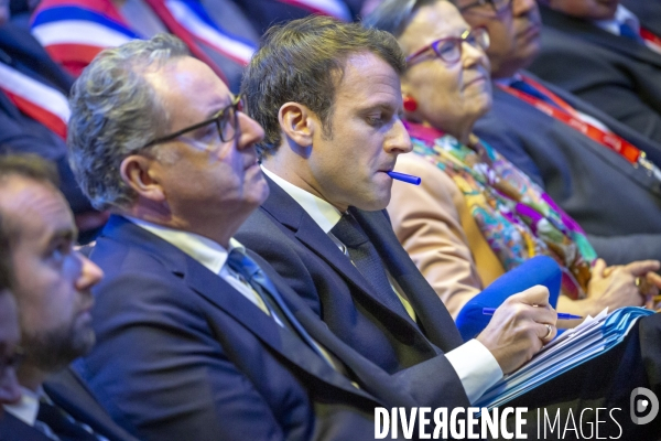 Emmanuel Macron et Richard Ferrand aux Assises des maires de Bretagne à Saint-Brieuc