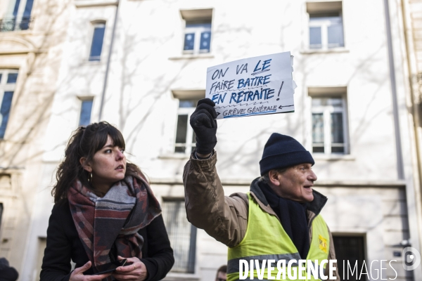 2nde manifestation contre la reforme des retraites a paris.
