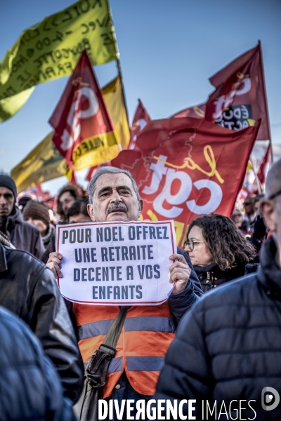 12.12.2019 : Manifestation contre la réforme de retraites.