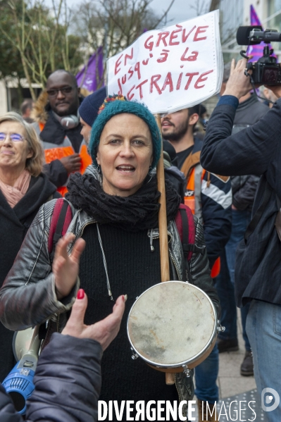 Manifestation contre la réforme des retraites à Angers