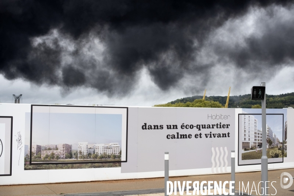 Incendie de l usine Lubrizol à Rouen le 26 septembre 2019