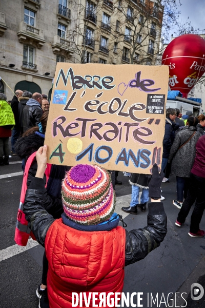 Manifestation contre la reforme des retraites