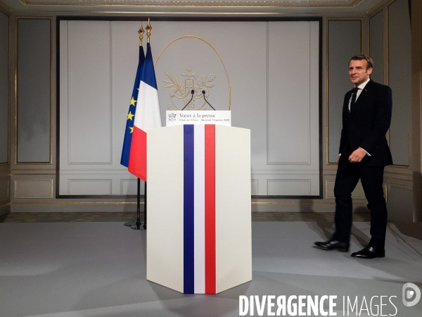 Emmanuel Macron, voeux à la presse