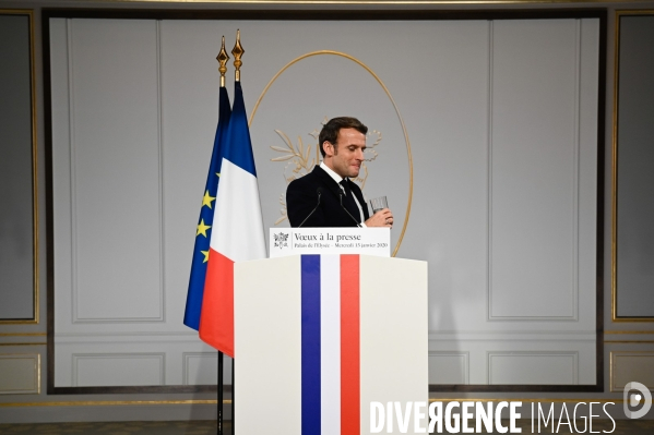 Emmanuel Macron, voeux à la presse